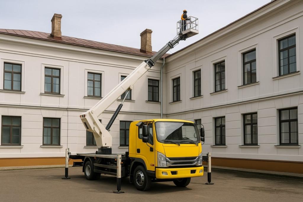 Использование автовышек в разных отраслях хозяйства